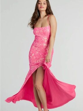lola high slit satin dress 2 Windsor Lola High Slit Satin Dress 2 at Hamilton Place in Chattanooga, TN